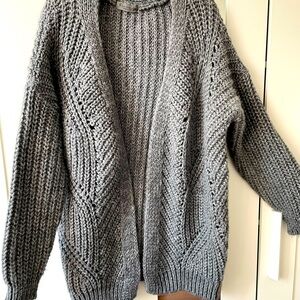 Anthropologie Elsamanda Grey Cardigan Sz. M
